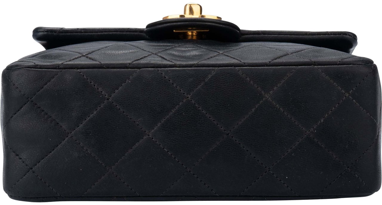 Chanel Chanel Quilted Lambskin 24K Gold Mini Single Flap Crossbody Bag Divers