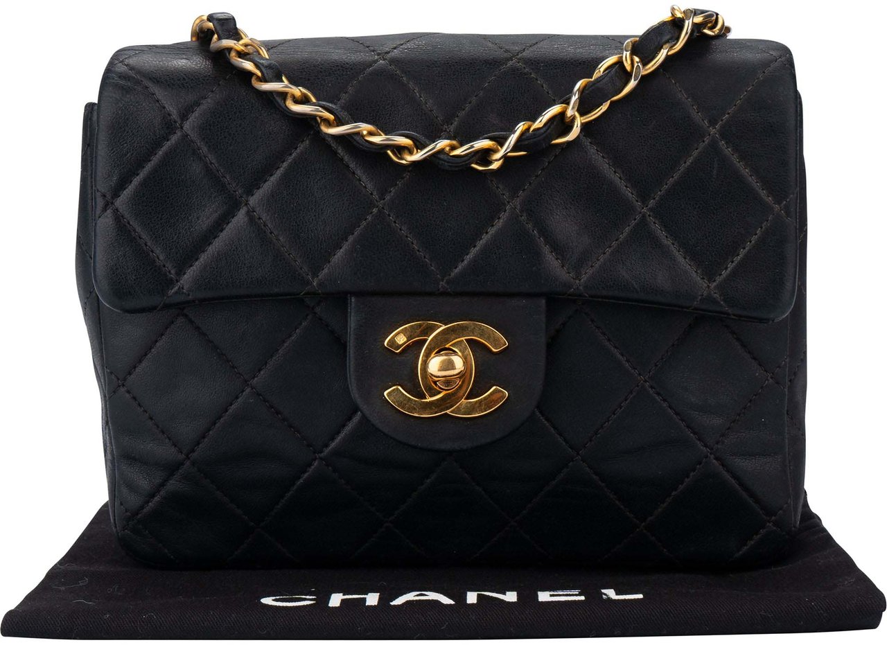 Chanel Chanel Quilted Lambskin 24K Gold Mini Single Flap Crossbody Bag Divers