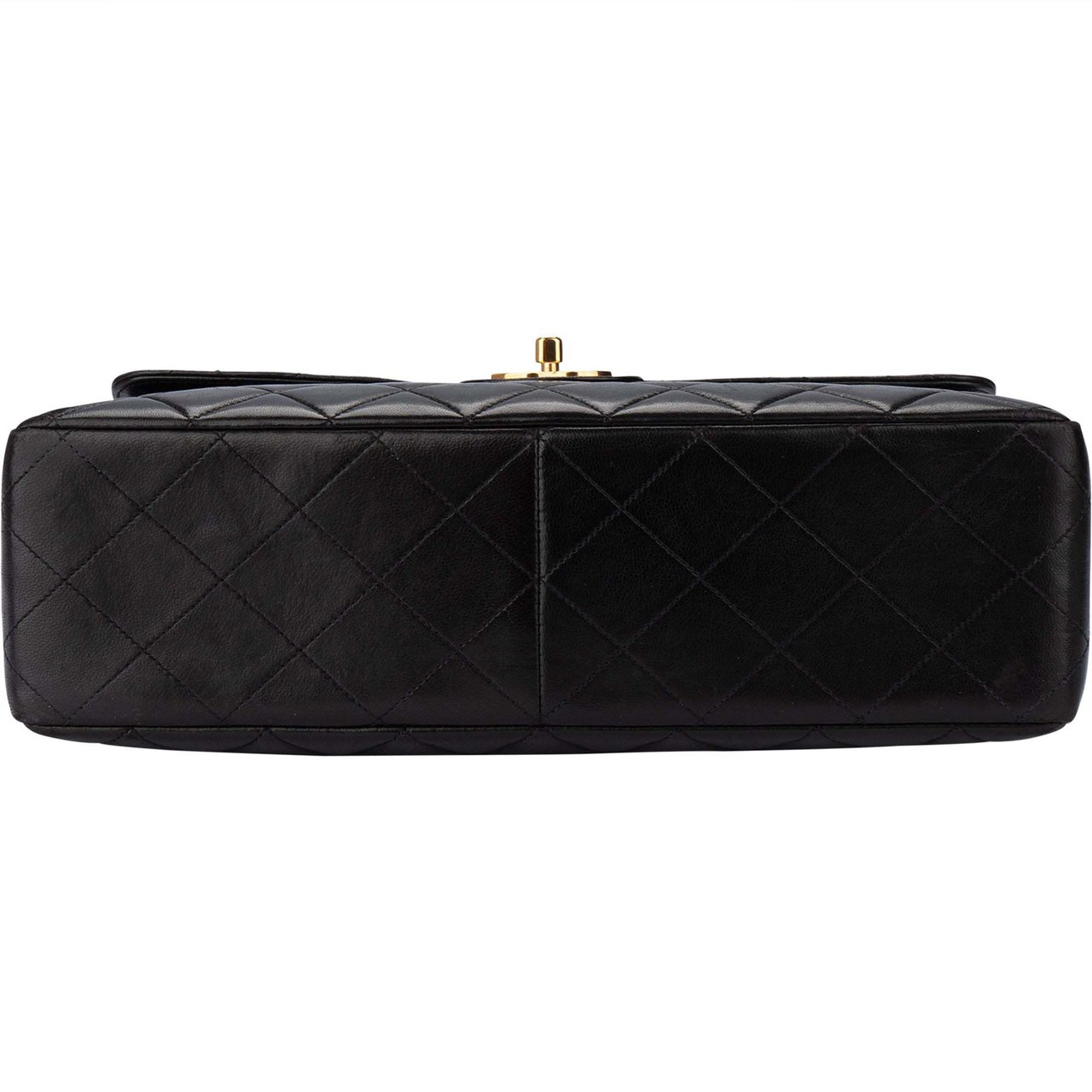 Chanel Chanel Quilted Lambskin 24K Gold Jumbo Single Flap Crossbody Bag Divers