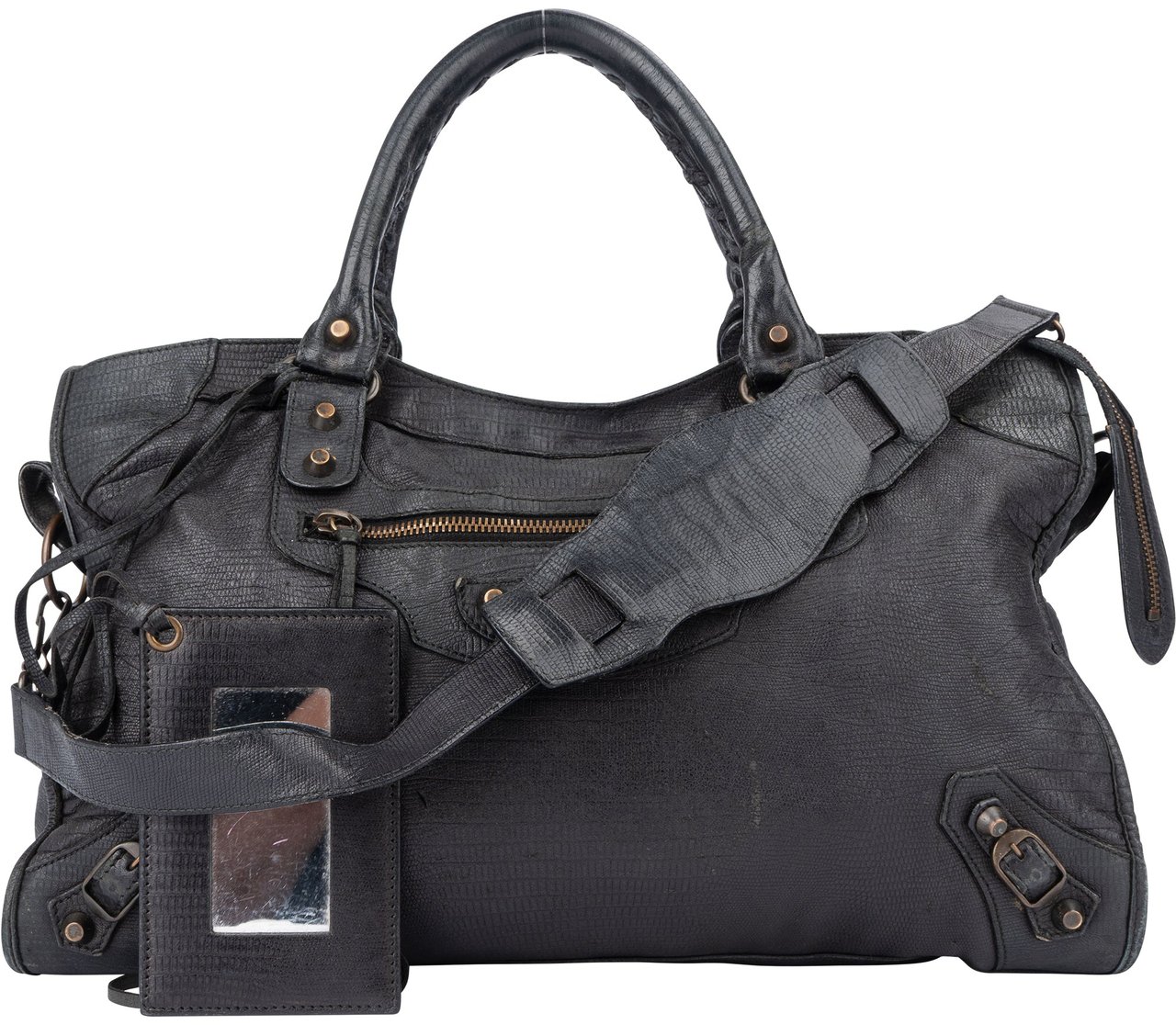 Balenciaga Balenciaga Black Leather Limited Fyrst 10th Anniversary City Handbag Divers