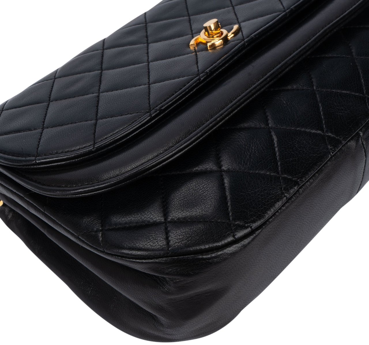 Chanel Chanel Quilted Lambskin 24K Gold Double Flap Shoulder Bag Divers