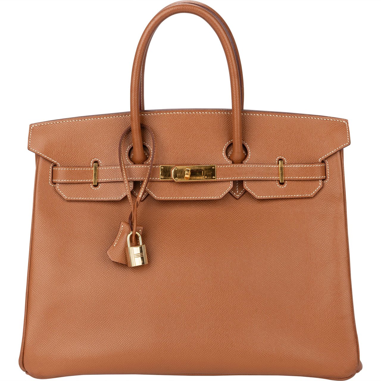 Hermès Hermès Brun Courchevel Leather Birkin 35 Handbag Divers