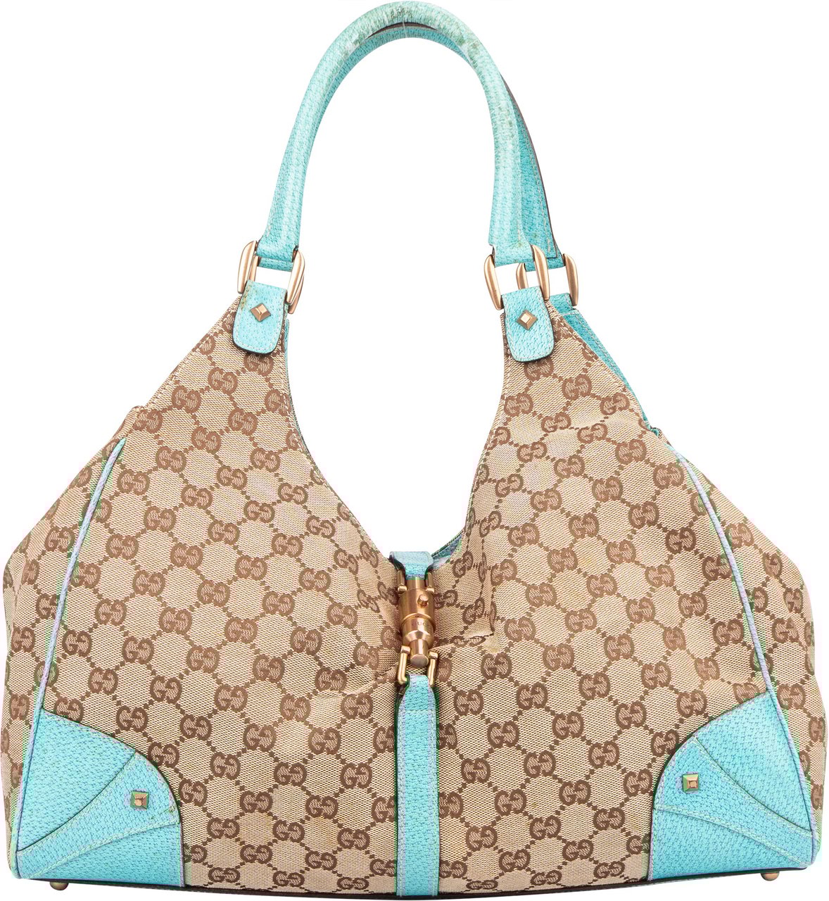 Gucci Gucci GG Monogram Spikes Jackie Handbag Divers