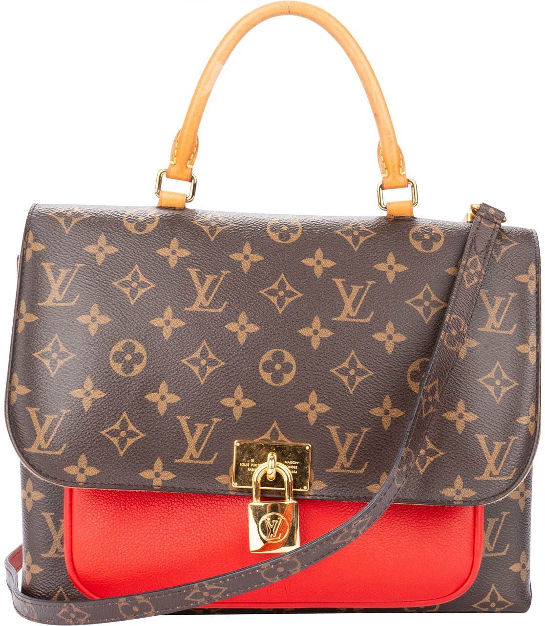 Louis Vuitton Louis Vuitton Canvas Monogram Marignan Lock Handbag Divers