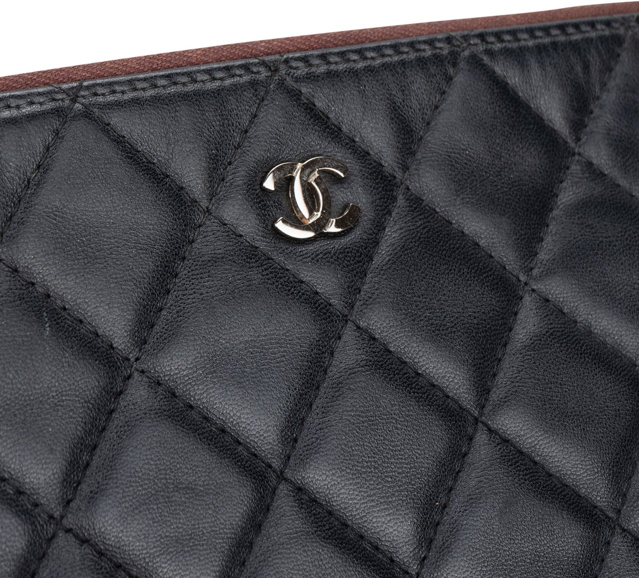 Chanel Chanel Quilted Lambskin CC Clutch Divers