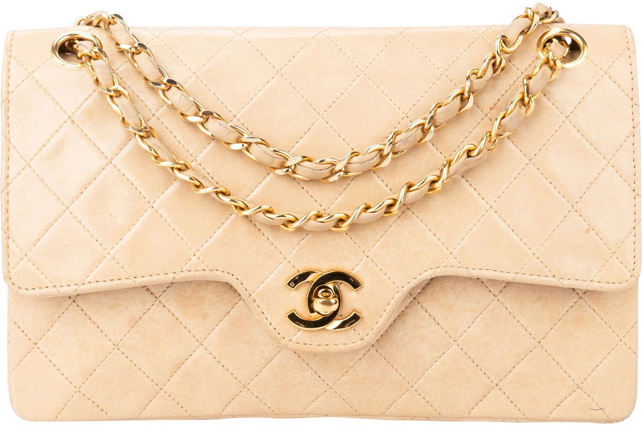 Chanel Chanel Quilted Lambskin 24K Gold Medium Double Flap Shoulder Bag Divers