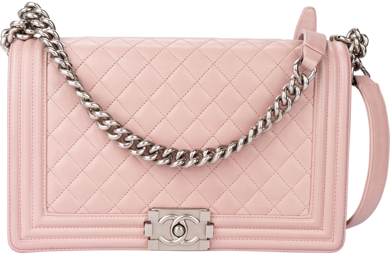 Chanel Chanel Quilted Lambskin Boy Single Flap Crossbody Bag Divers