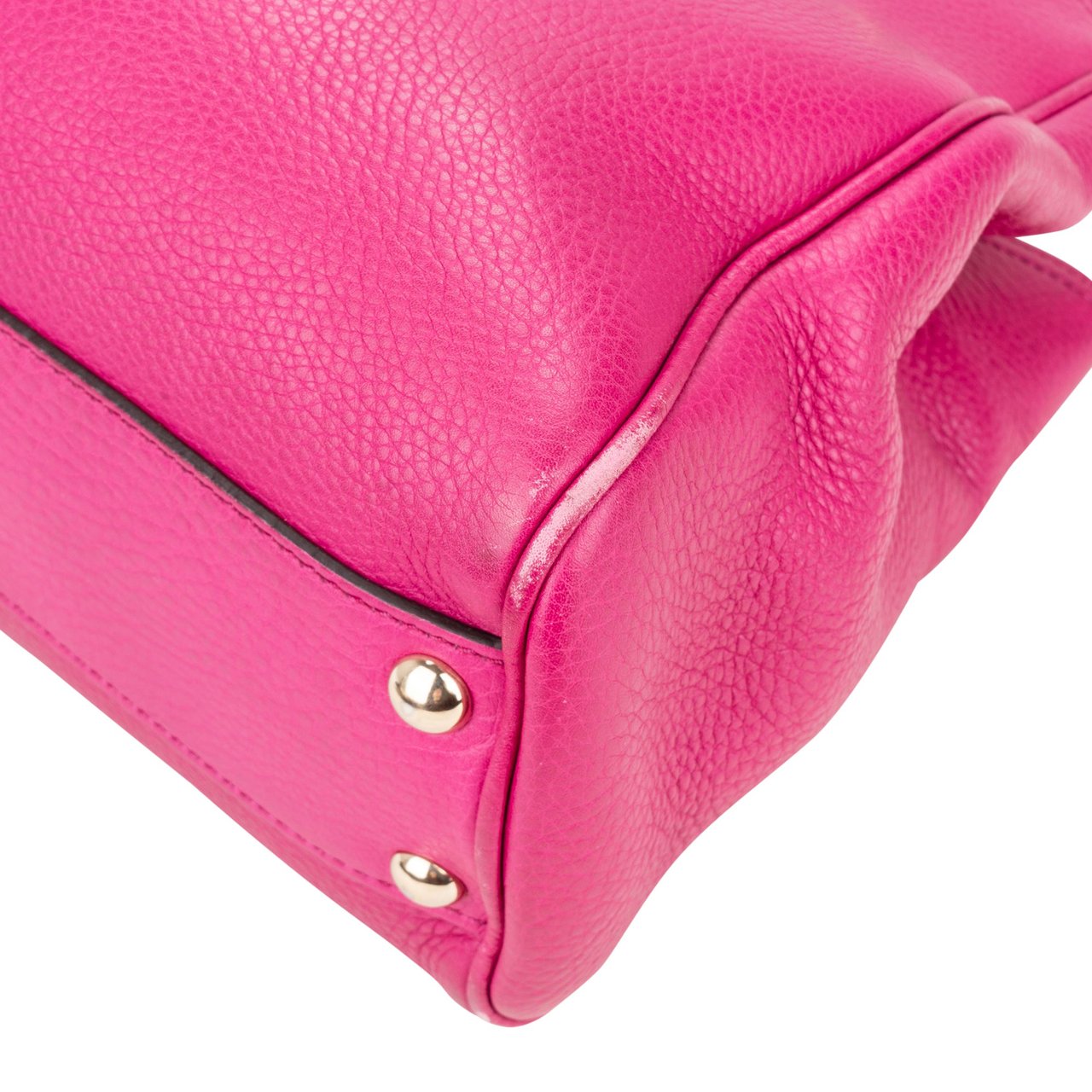 Gucci Gucci Pink Leather Bamboo Handbag Roze