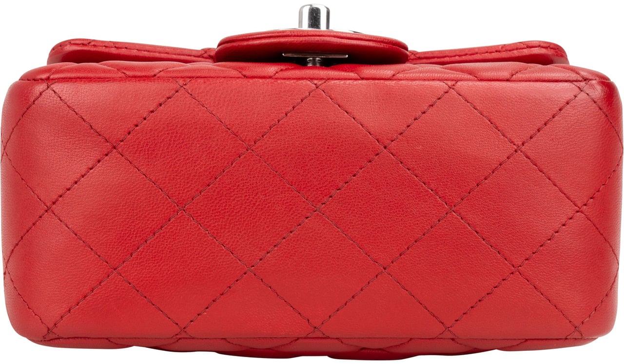 Chanel Chanel Quilted Lambskin Palladium Mini Single Flap Crossbody Bag Divers