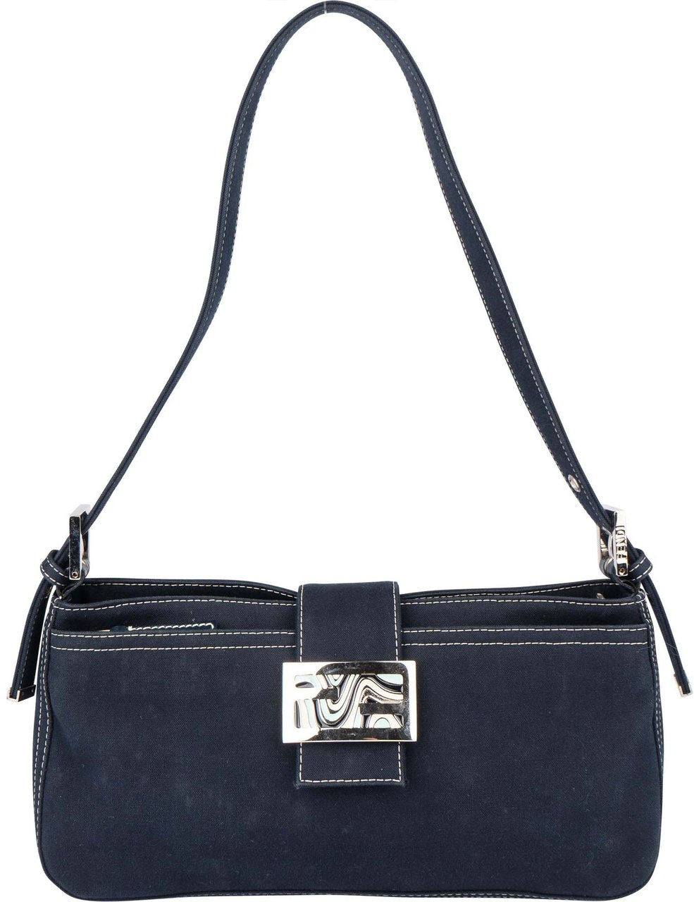Fendi Fendi Limited FF Buckle Baguette Shoulder Bag Divers