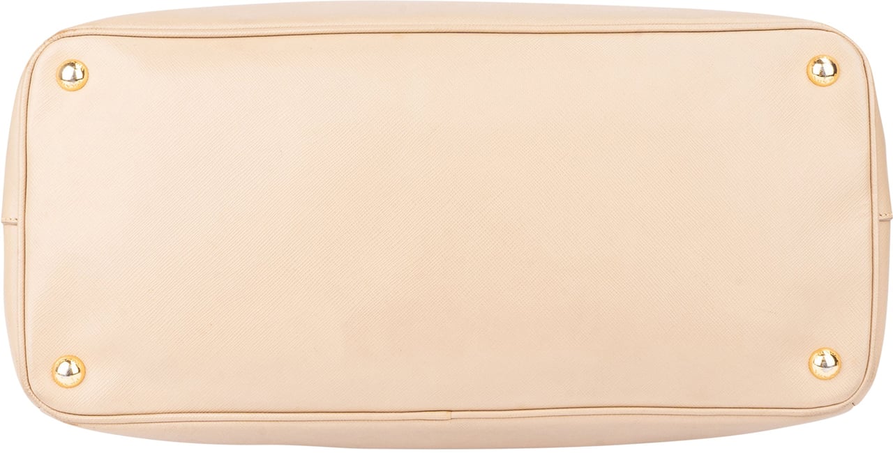 Prada Prada Beige Saffiano Leather Galleria Handbag Beige