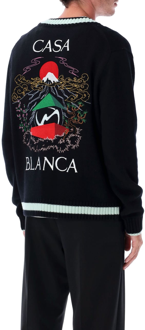 Casablanca Merino Stacked Casa Mountain Temple Nero Zwart