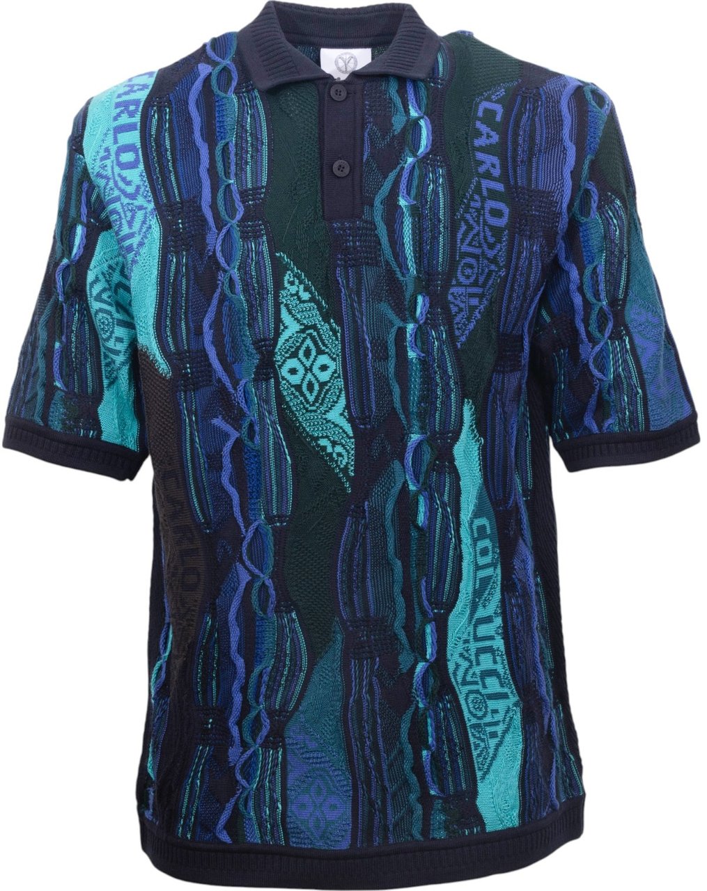 Carlo Colucci Heren Polo Blauw