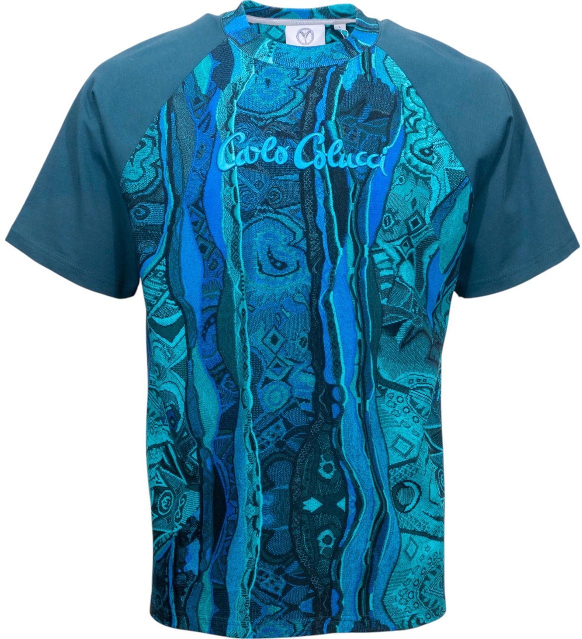 Carlo Colucci Heren T-Shirt Blauw