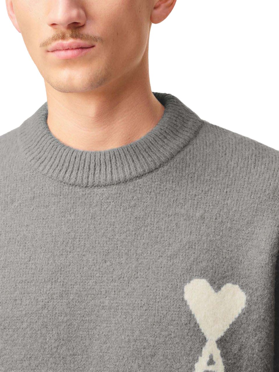 AMI Paris Sweaters Grey Grijs
