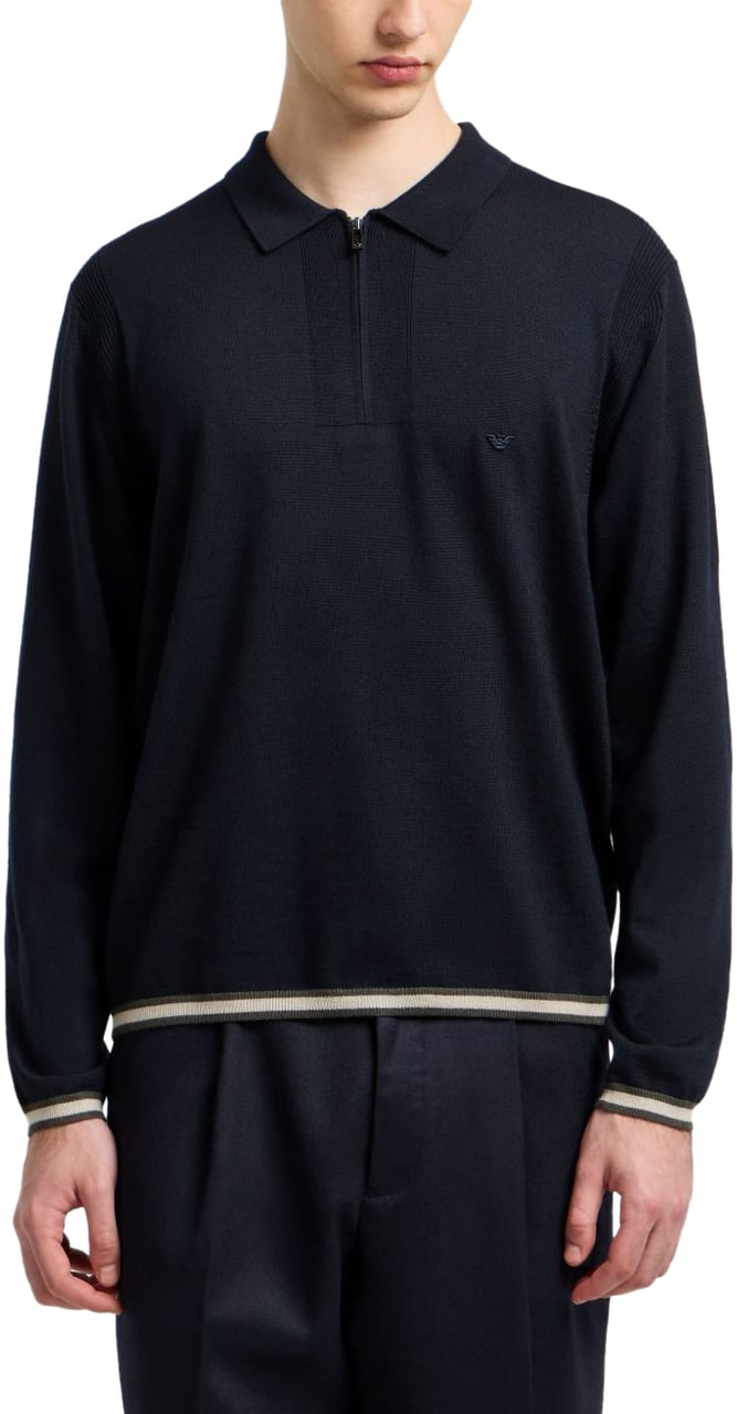 Emporio Armani T-Shirts And Polos Blue Blauw