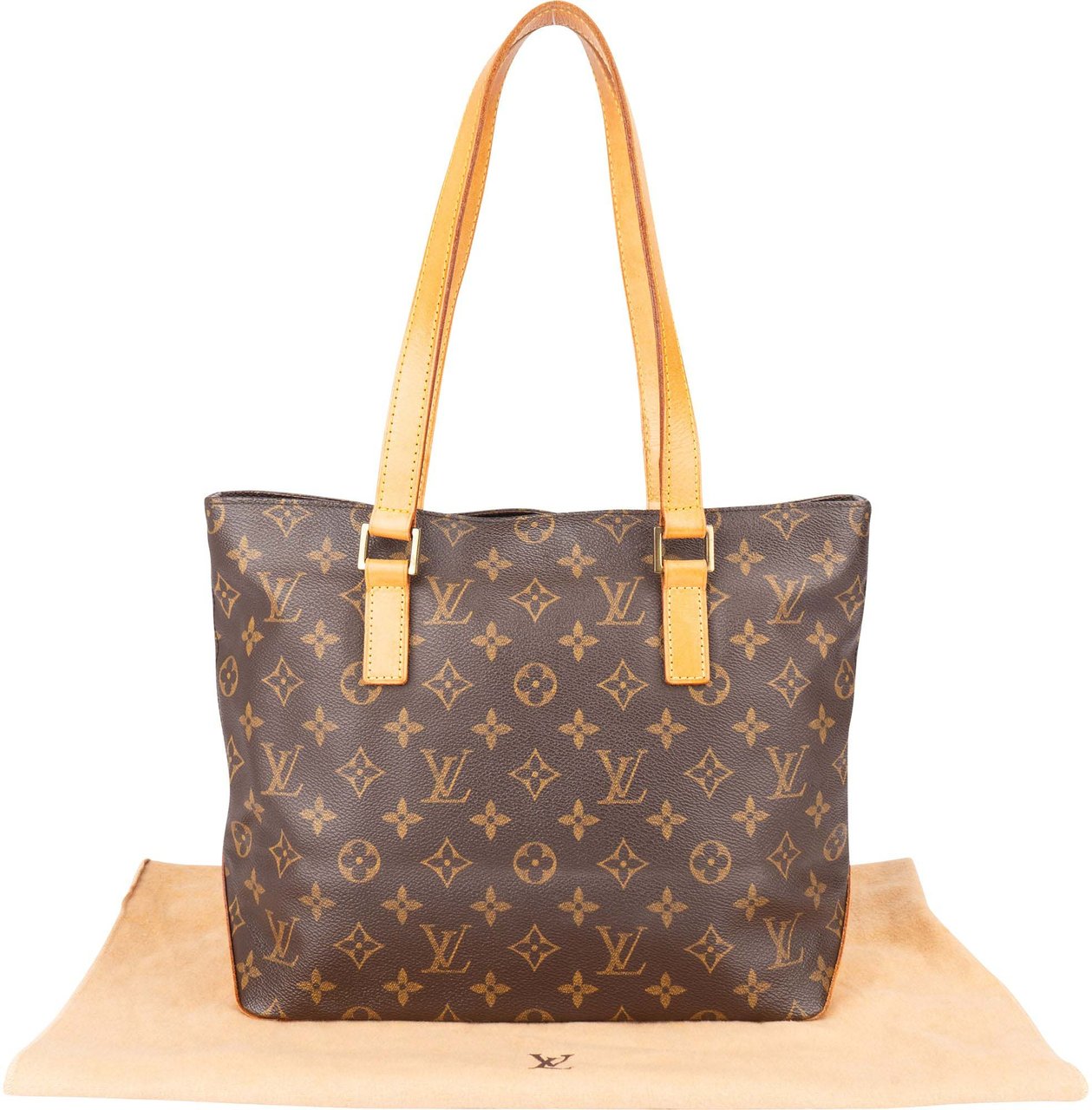 Louis Vuitton Louis Vuitton Canvas Monogram Cabas Piano Shoulder Bag Bruin