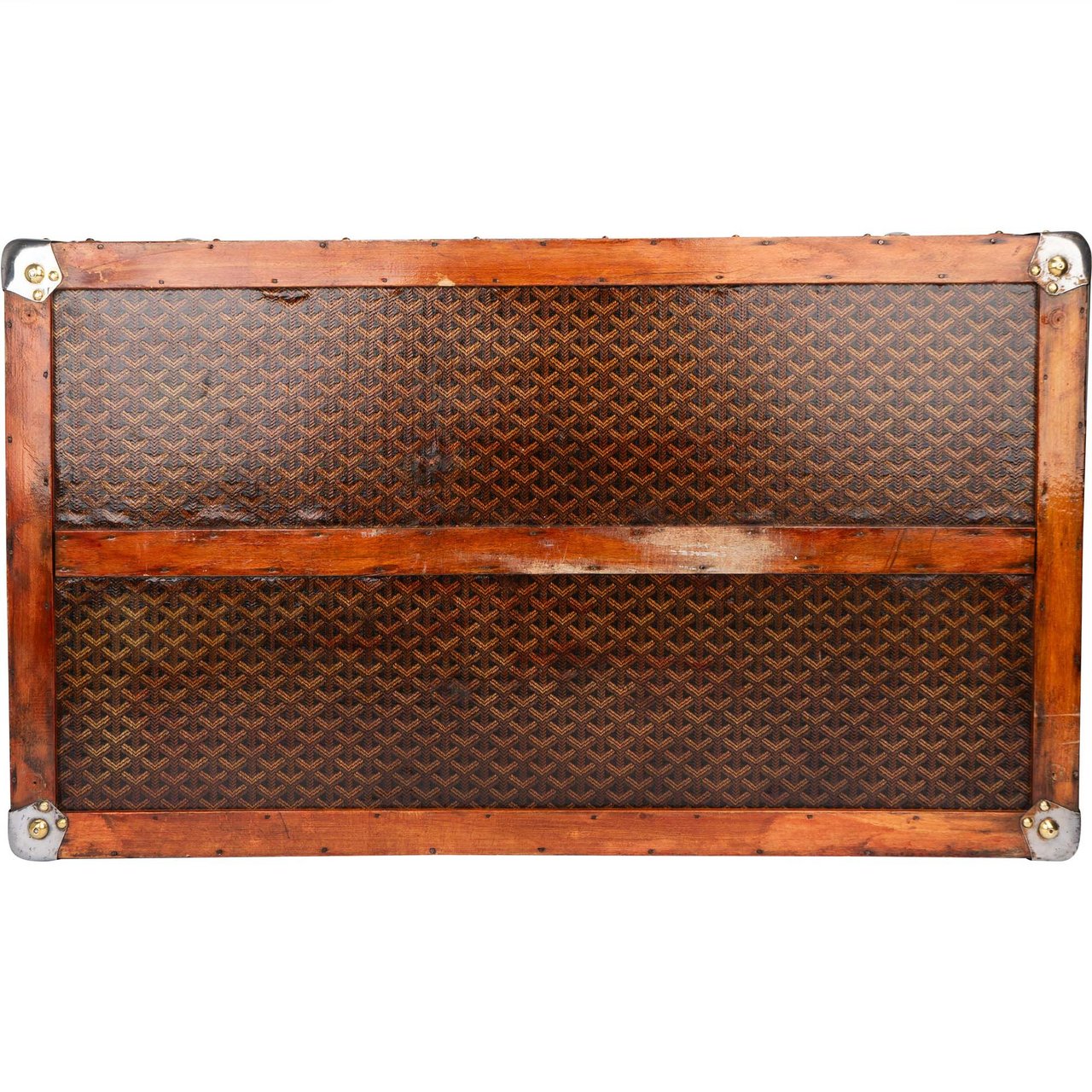 Goyard Goyard Goyardine "JVC" Cabin Trunk Suitcase Malle 90 Divers