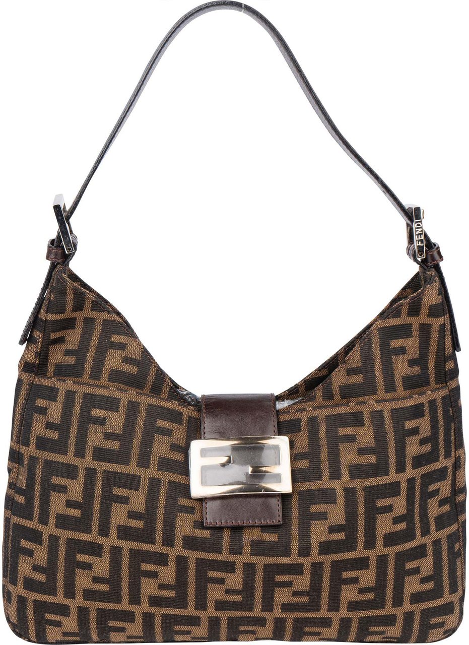 Fendi Fendi FF Monogram Baguette Buckle Shoulder Bag Divers