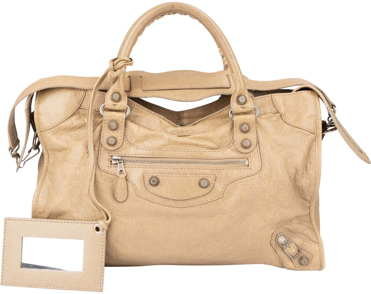 Balenciaga Balenciaga Beige Leather City Handbag Beige