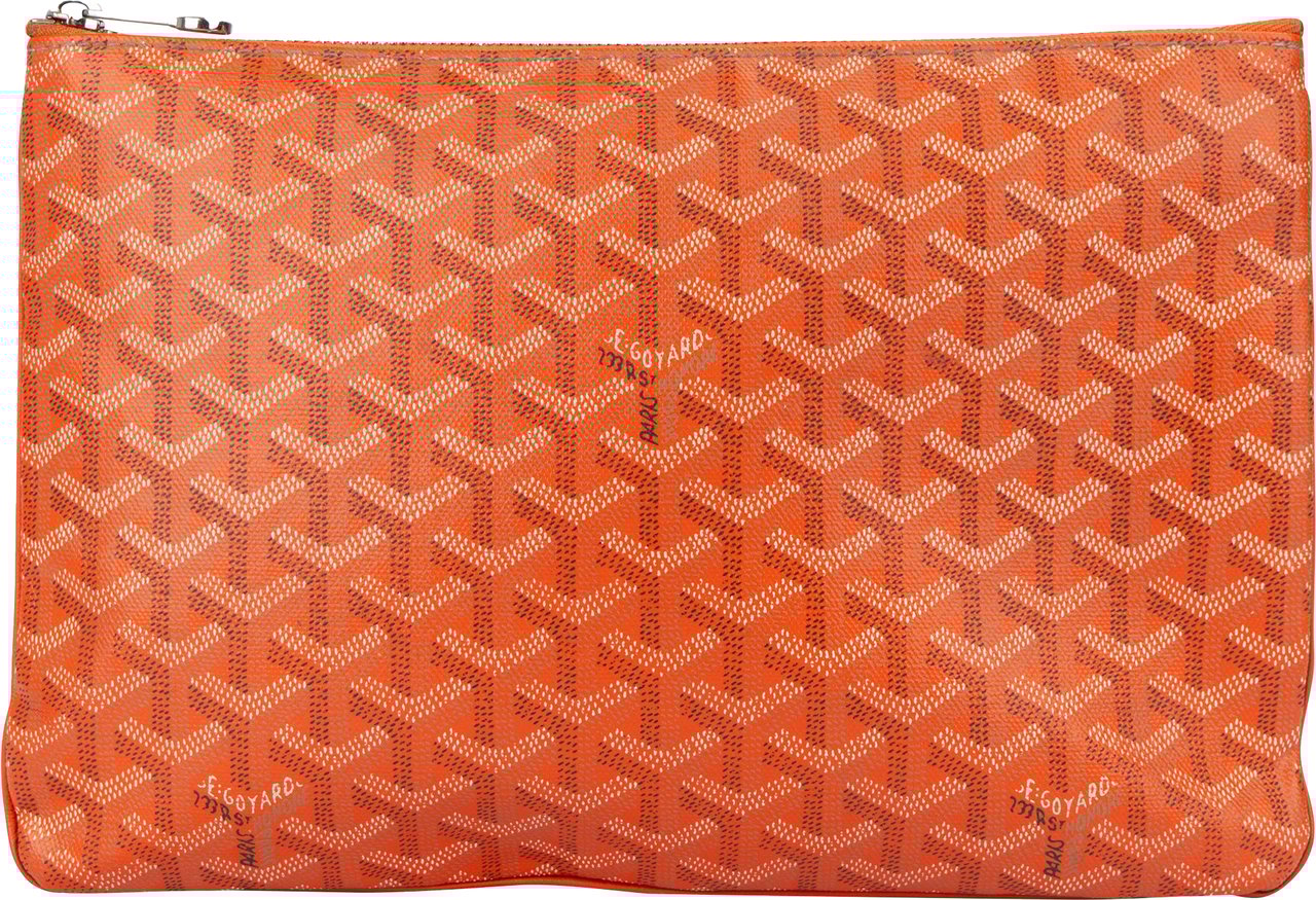 Goyard Goyard Orange Goyardine Clutch Oranje