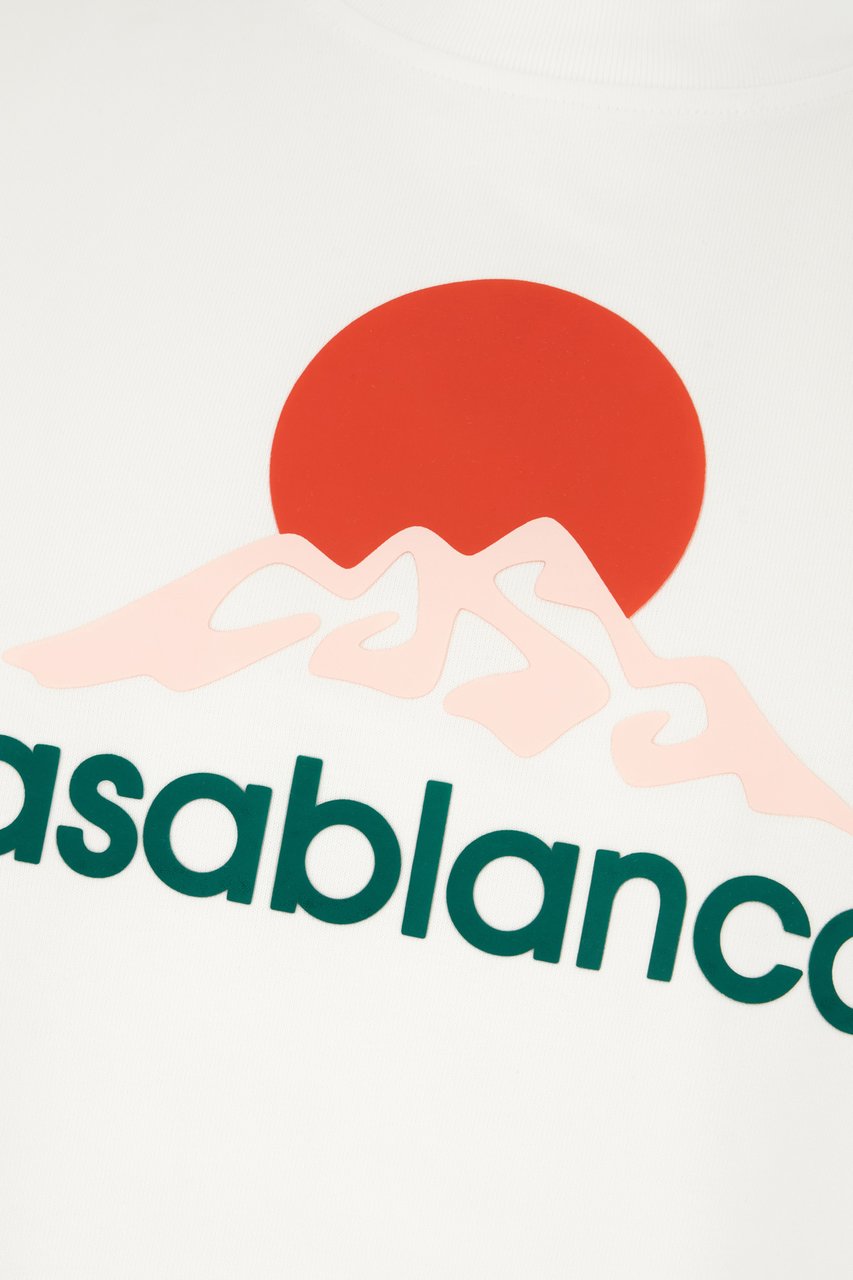 Casablanca Montagne Printed T-Shirt Bianco Wit