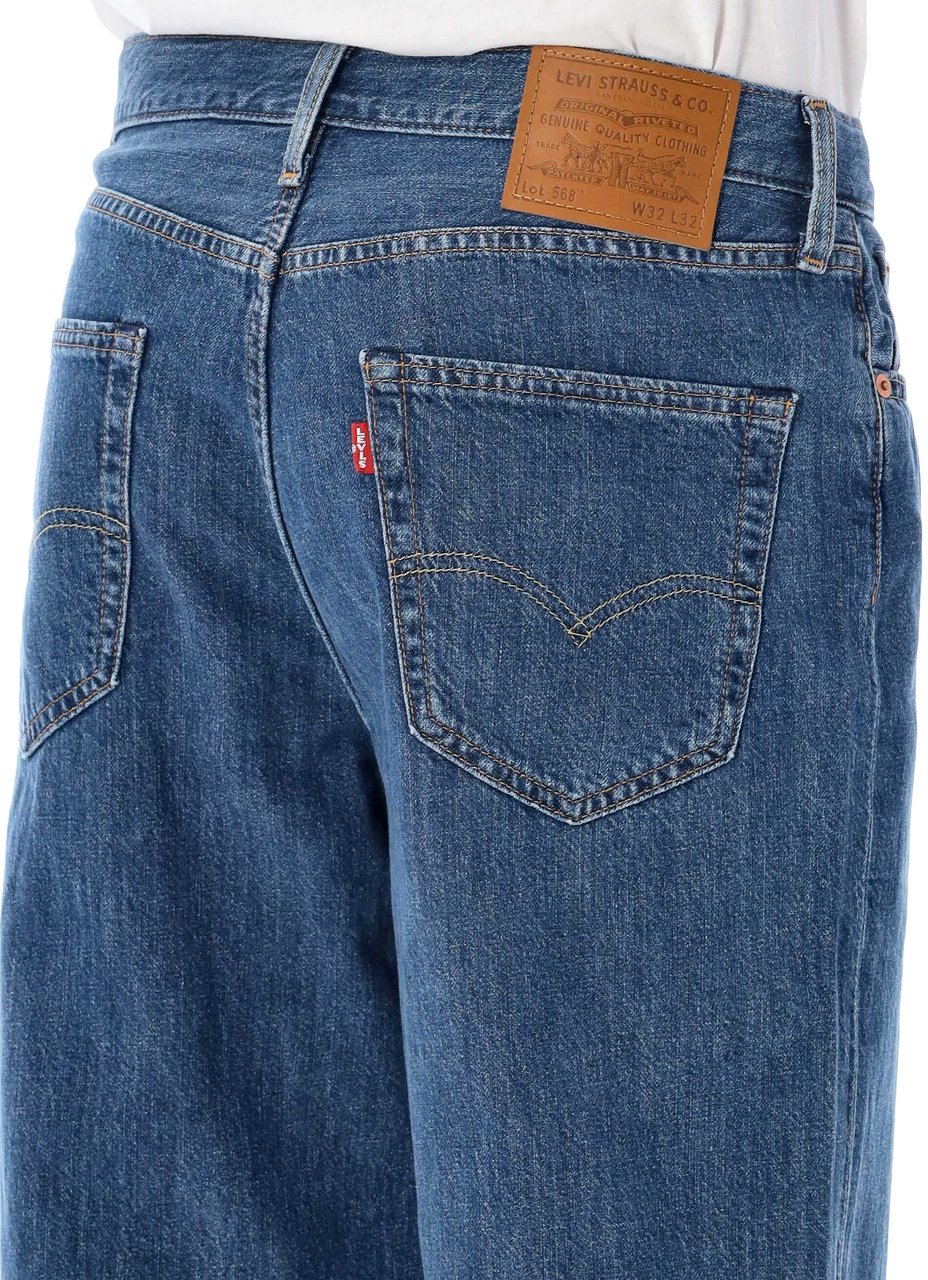 Levi's 568 Loose Straight Med Blue Blauw