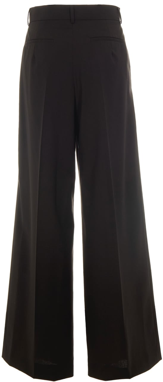 Sportmax Trousers Marrone Scuro Bruin