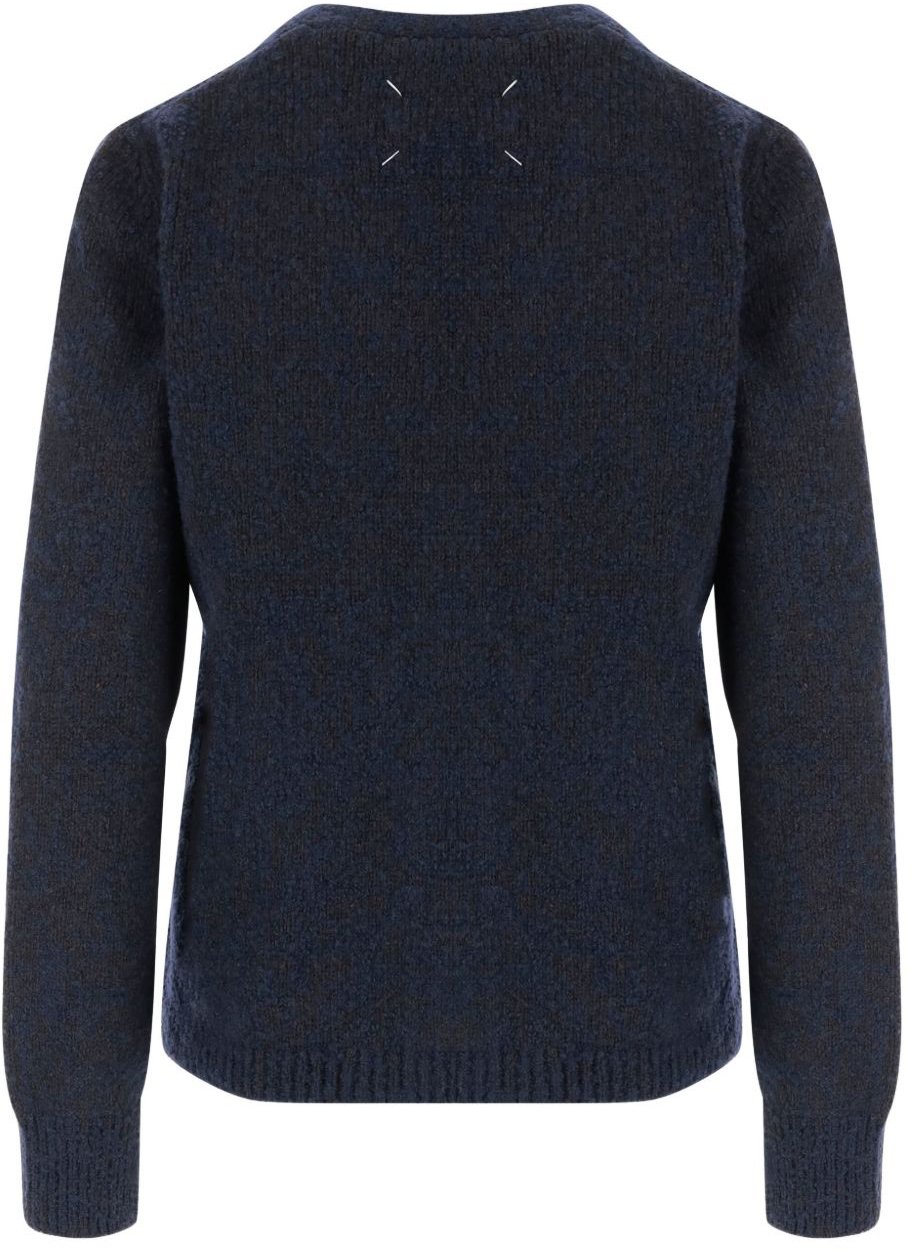 Maison Margiela Sweaters Blue Blauw