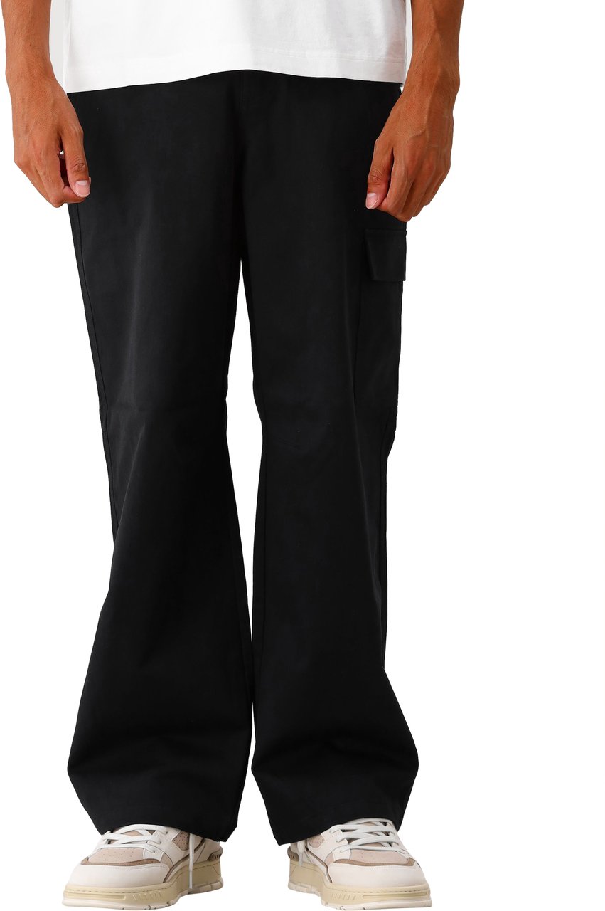 ØLÅF Ølaf Broek Zwart Relaxed Cargo Pants Zwart