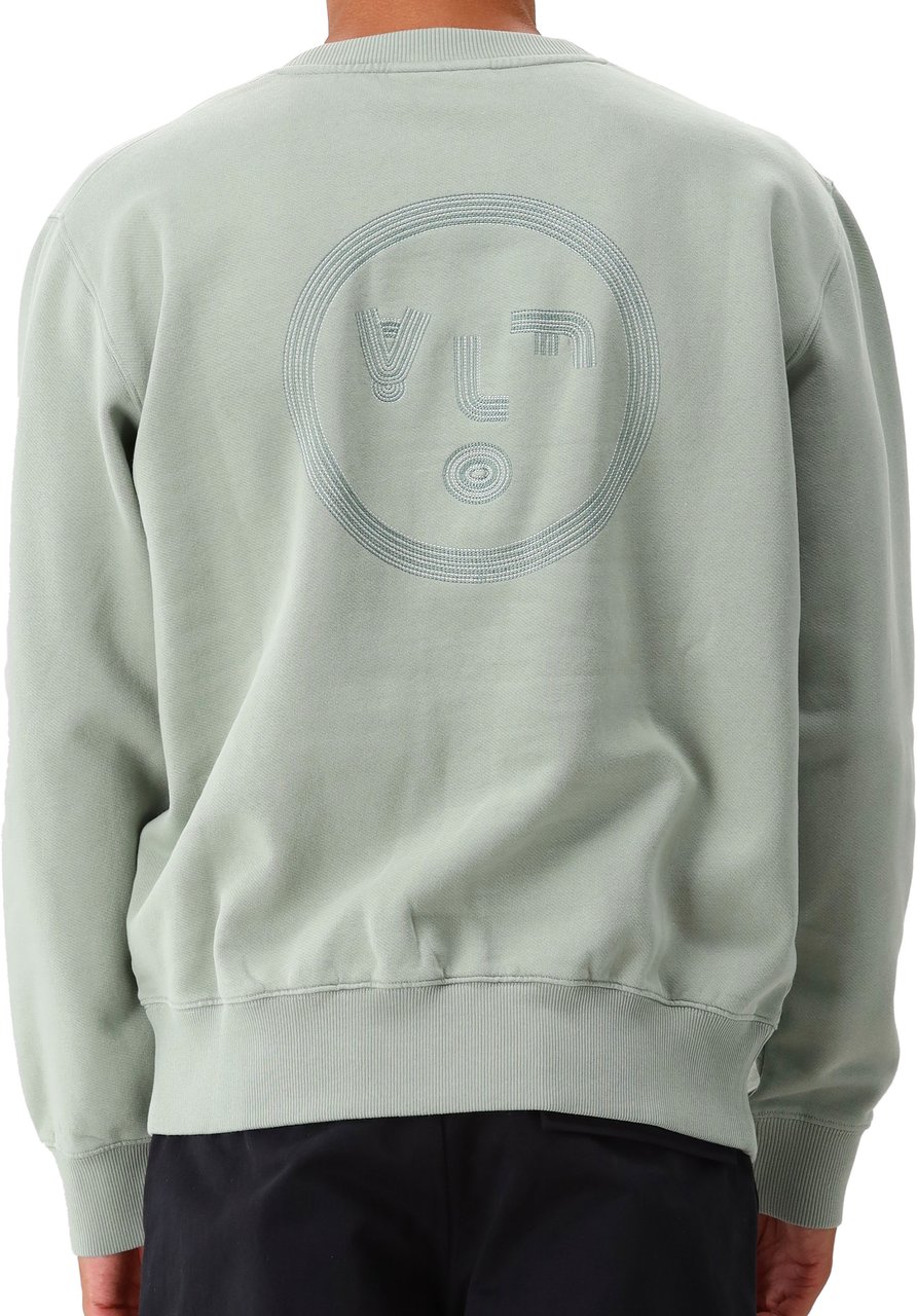 ØLÅF Ølaf Sweater Groen Lined Face Crewneck Groen