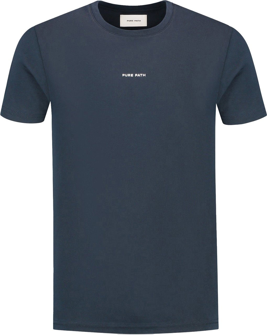Pure Path Essential Logo T-shirt Dark Navy Blauw