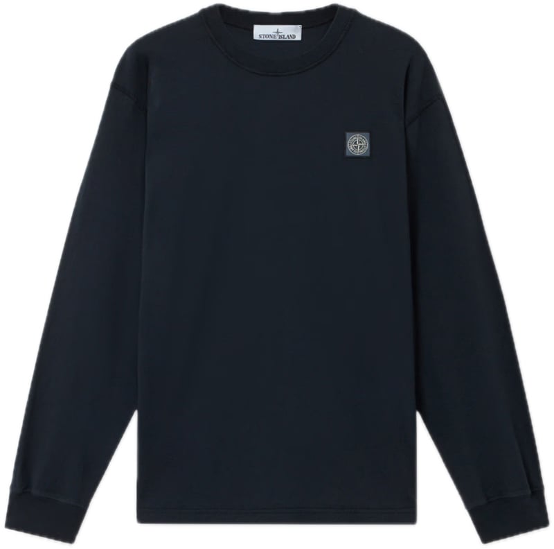 Stone Island t-shirt lange mouwen dbl Blauw