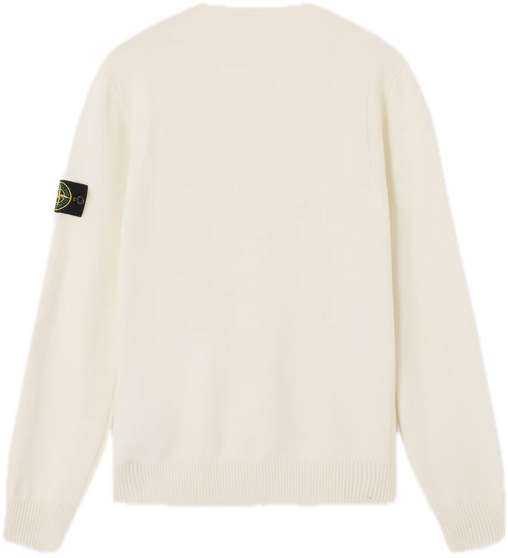 Stone Island pull wol ecru Wit