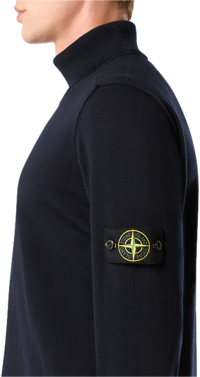 Stone Island rolkraag donkerblauw Blauw