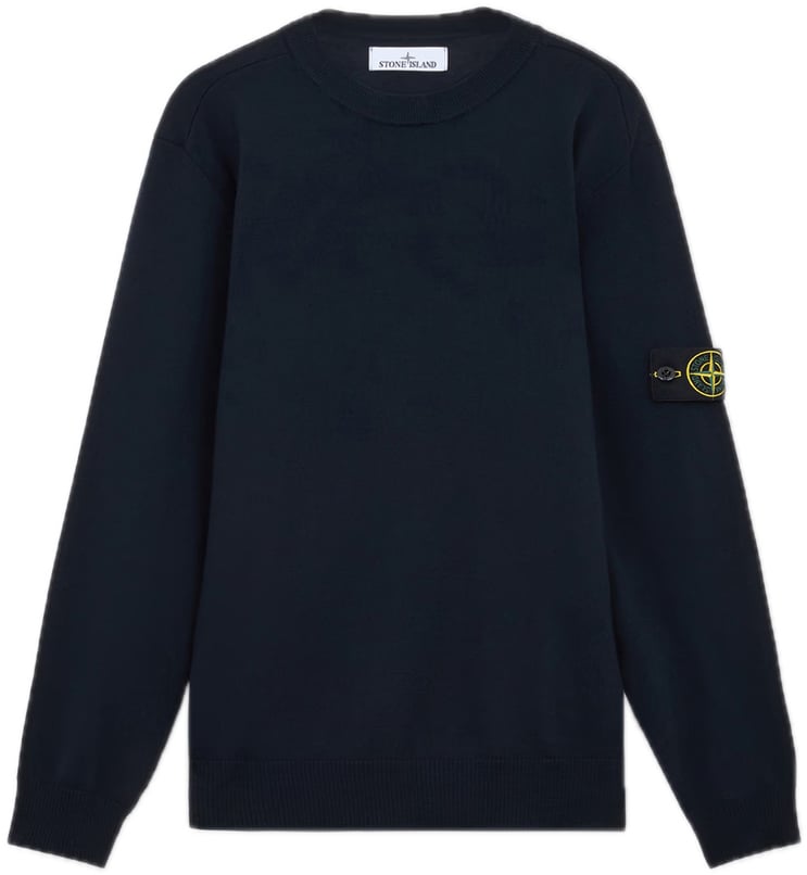 Stone Island trui wol rondehals Blauw