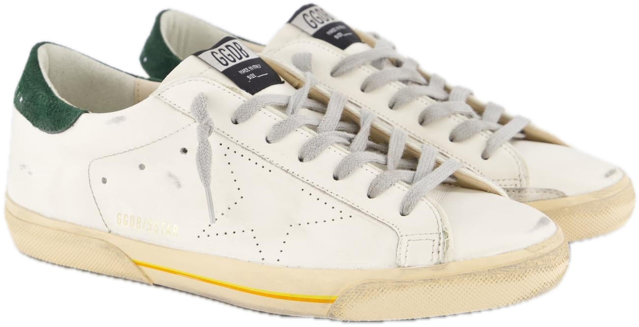 Golden Goose sneakers wit groen Wit