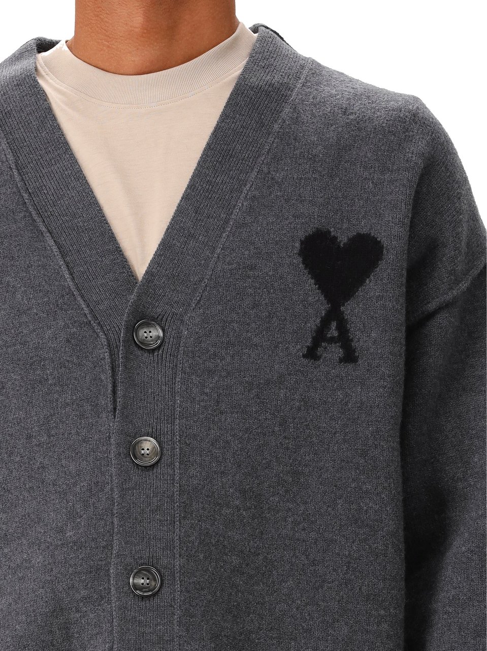 AMI Paris Sweaters Grey Grijs