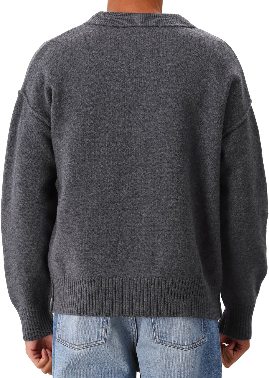 AMI Paris Sweaters Grey Grijs