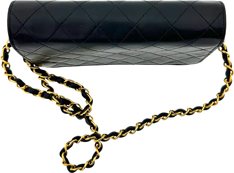 Chanel Chanel Timeless Wallet on Chain WOC Vintage lambskin black gold-plated hardware/ good Zwart