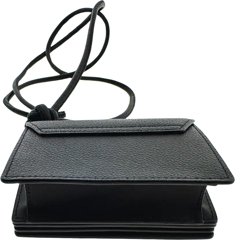 MCM MCM Himmel Wallet on Chain leather logo black / unworn Zwart