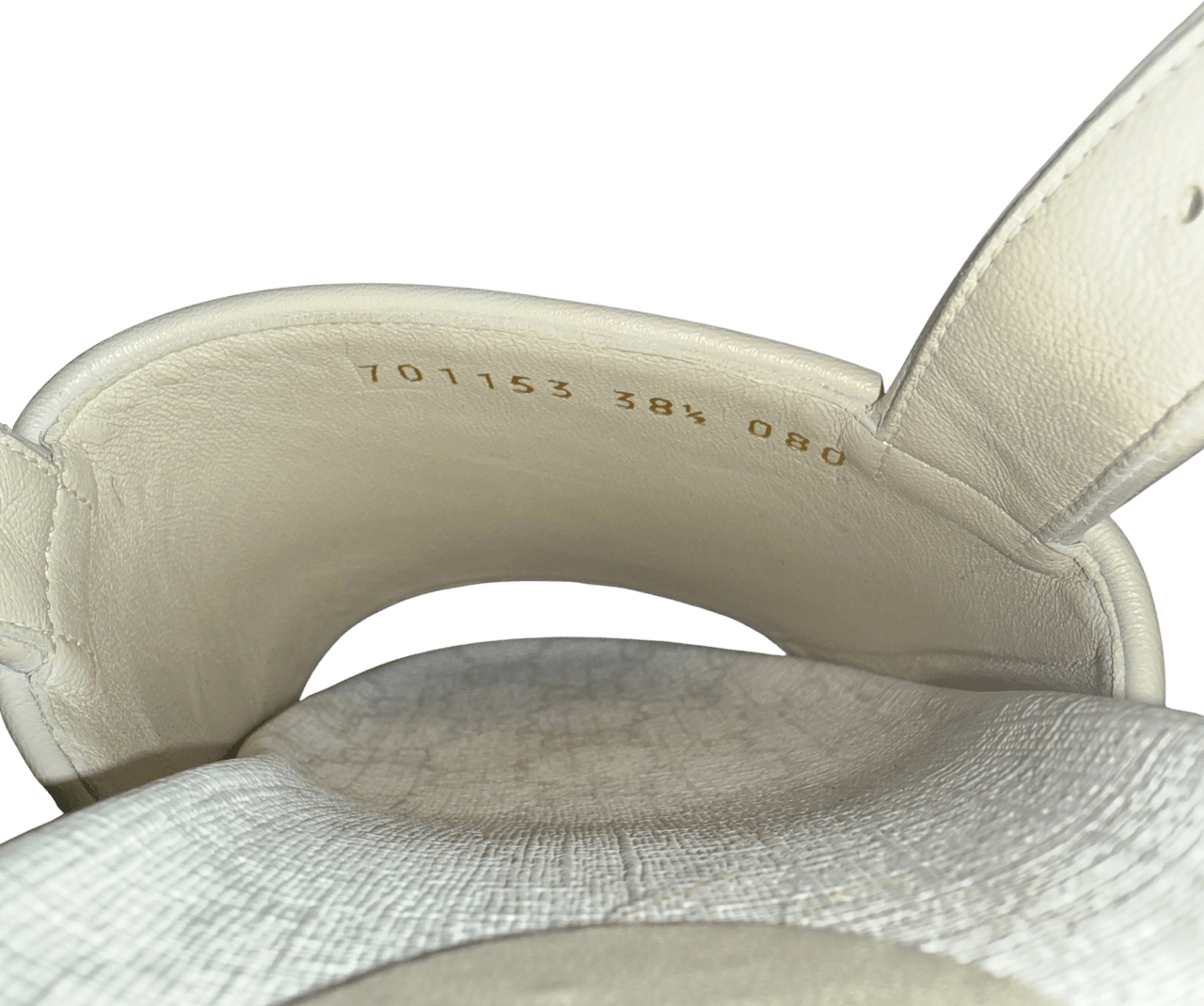 Gucci Gucci GG Plateau Sandalen Weiß, Beige Größe 38 1/2 / neuwertig Wit