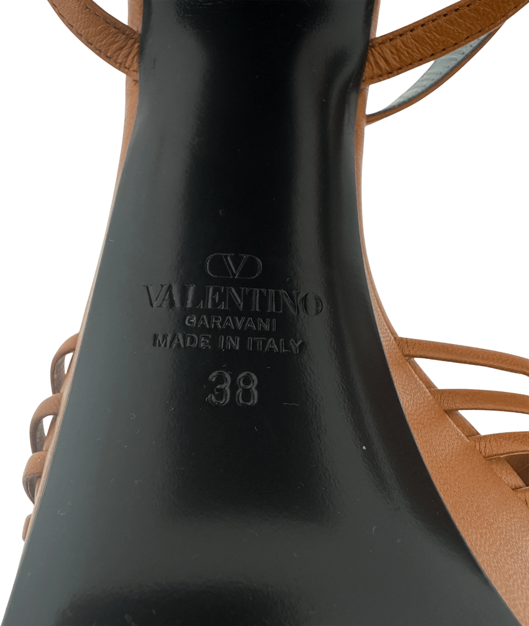 Valentino Valentino Garavani Sandal Royal Plateausandalen aus Ziegenleder Braun Größe 38 / neuwertig Bruin