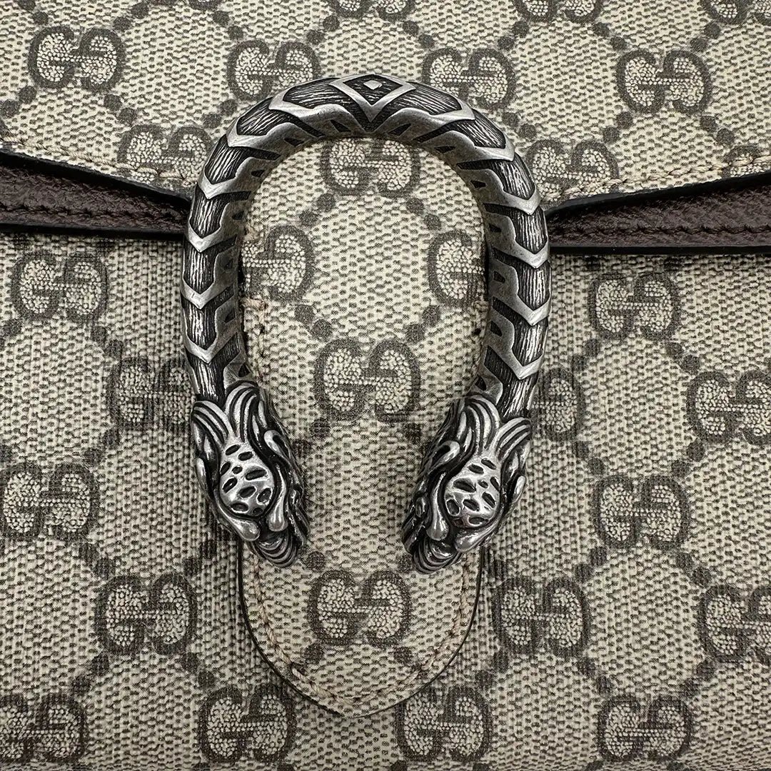 Gucci Gucci Dionysus small shoulder bag with wide shoulder strap / as good as new Beige