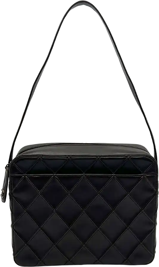 Chanel Chanel Vintage shoulder bag dark brown / very good Bruin
