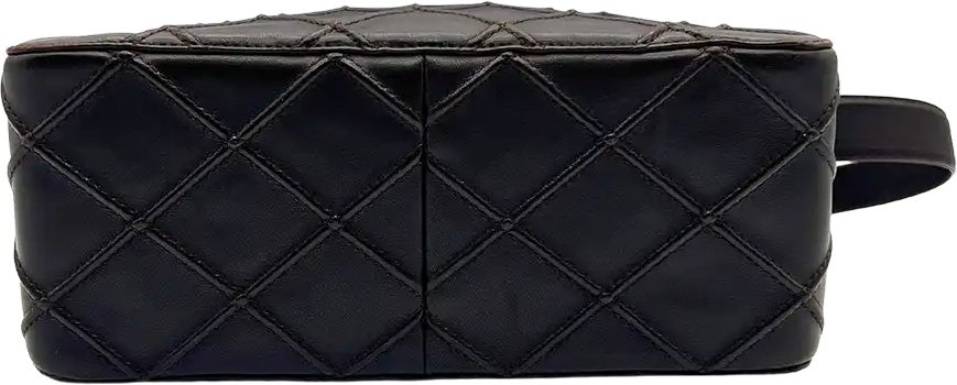 Chanel Chanel Vintage shoulder bag dark brown / very good Bruin