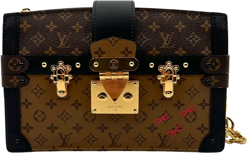 Louis Vuitton Louis Vuitton Monogram Reverse Trunk Clutch Shoulder Bag Fullset / New Bruin