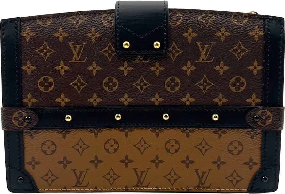 Louis Vuitton Louis Vuitton Monogram Reverse Trunk Clutch Shoulder Bag Fullset / New Bruin