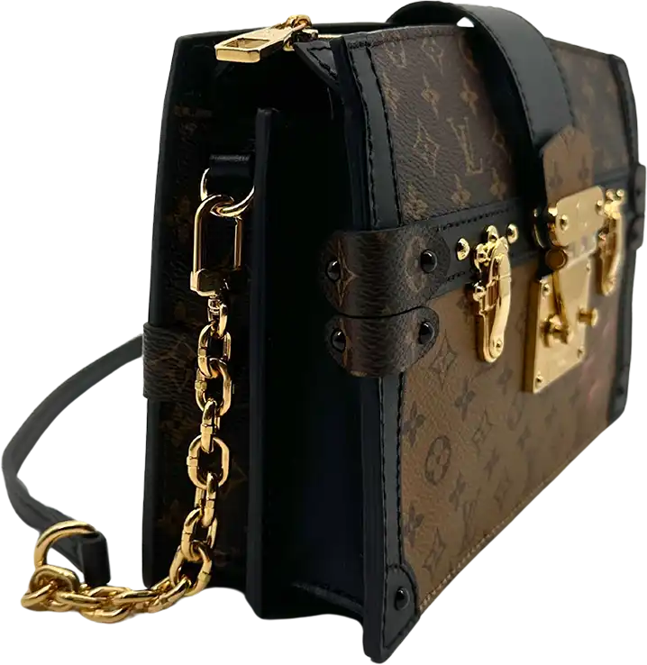 Louis Vuitton Louis Vuitton Monogram Reverse Trunk Clutch Shoulder Bag Fullset / New Bruin