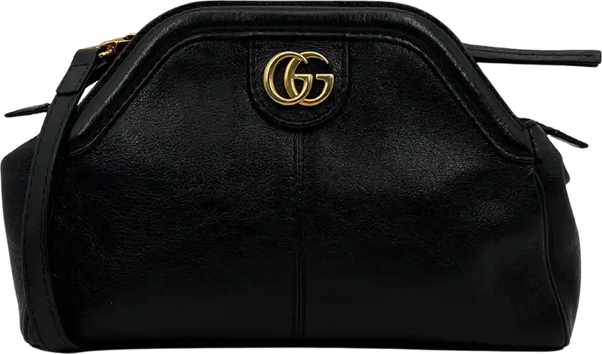 Gucci Gucci Rebelle GG Marmont shoulder bag black / good Zwart